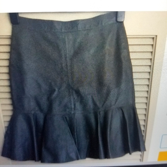 Iris & Ink Leather Skirt - Picture 1 of 5